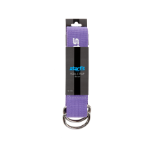 Ремень для йоги Core YB-100 186 см, хлопок, фиолетовый пастель