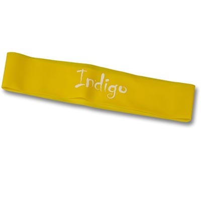 Эспандер Лента латекс замкнутая INDIGO LIGHT (2-5 кг) 6004-1 HKRB 46*5*0.035см Желтый